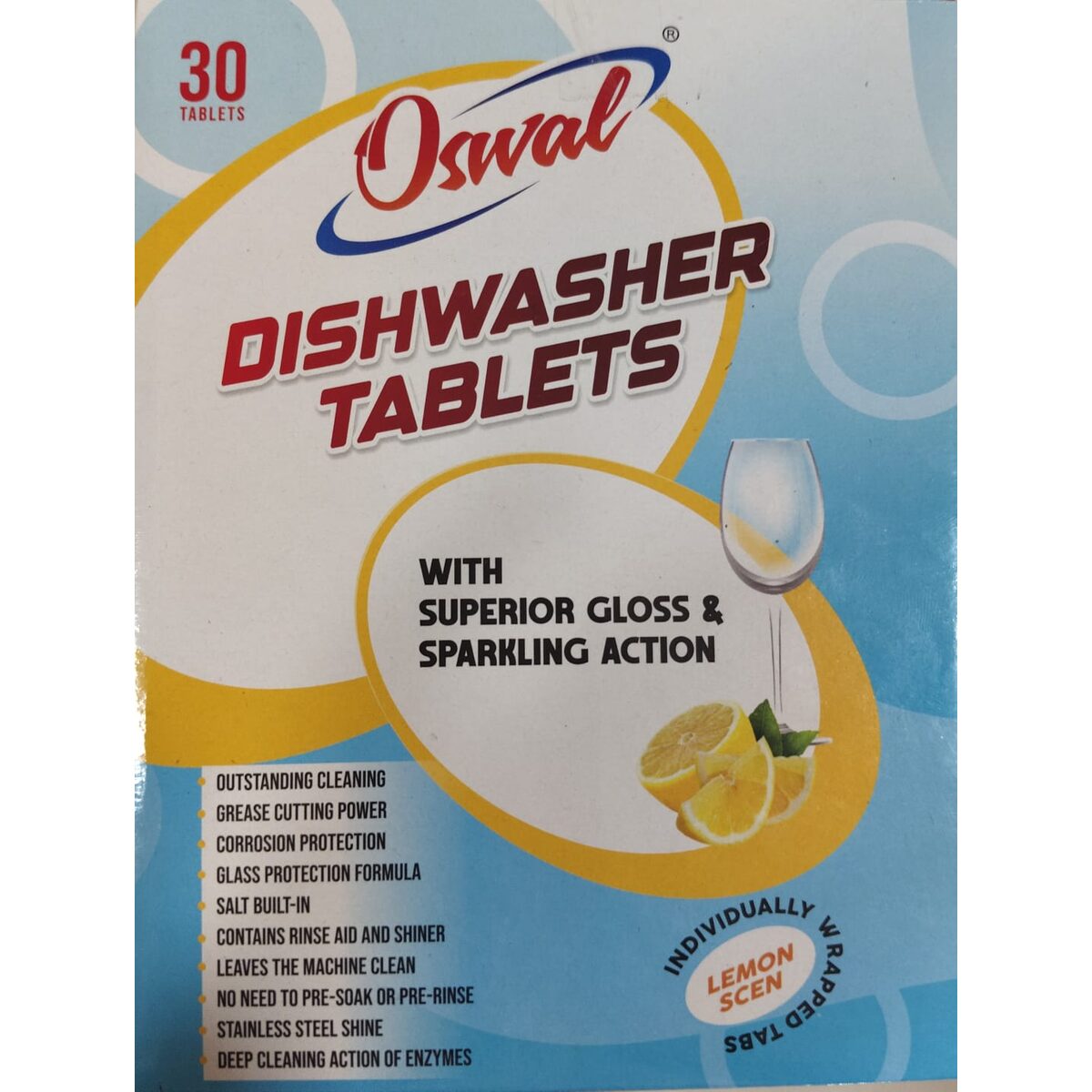 Oswal Dishwasher Tablets ( 30 Tablets Box )