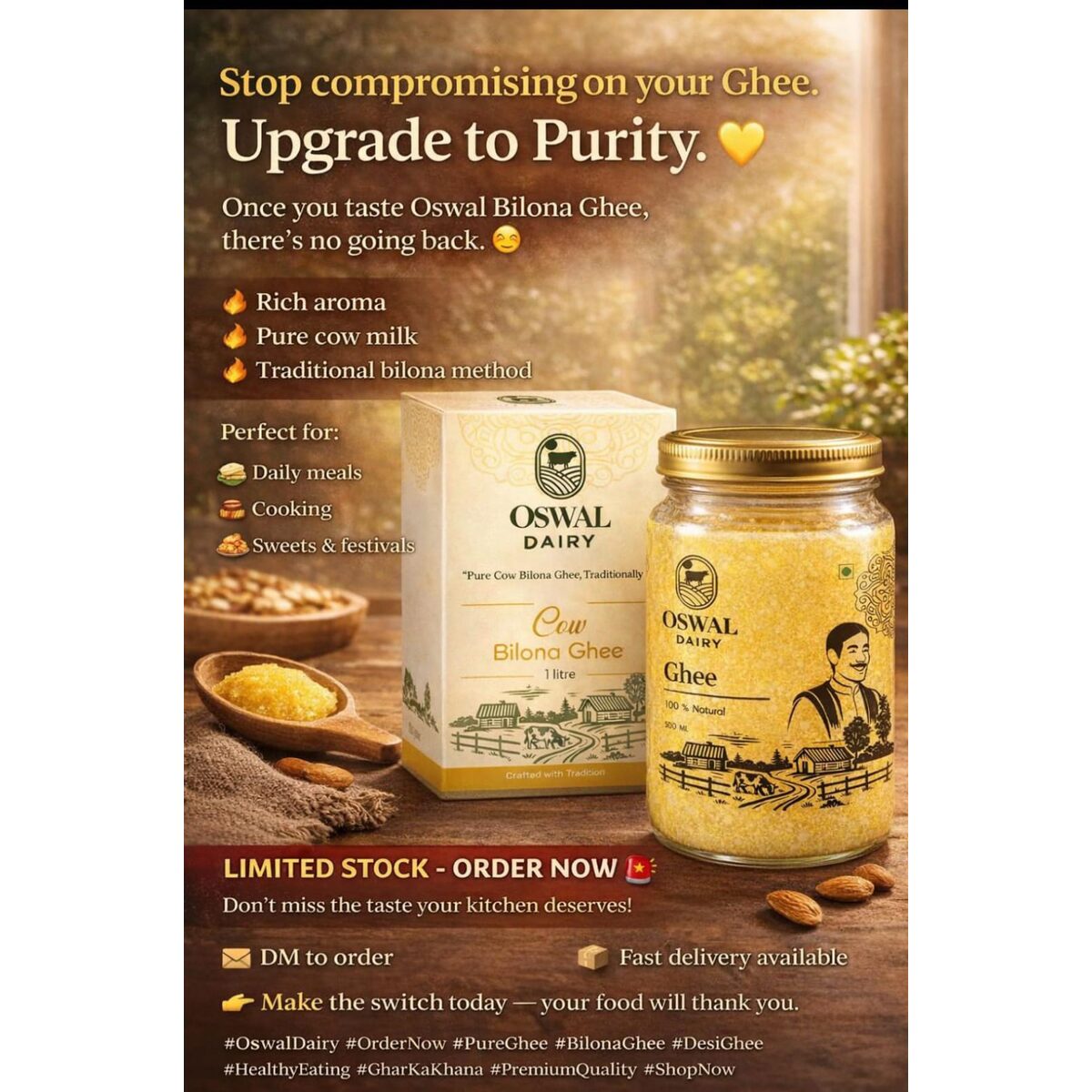 Oswal Cow Belona Ghee